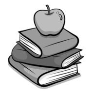 Books and apple N3