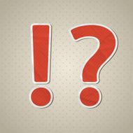 Question and exclamation marks