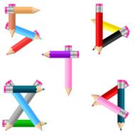 pencils number 5-9