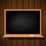 Blackboard with a chalk on wooden wall N2