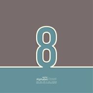 The number abstract background N5