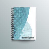 Notepad template with abstract background N13