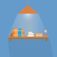 Vector bookshelf