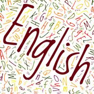 english alphabet word cloud N3