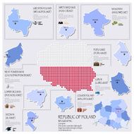Dot And Flag Map Of Republic Poland Infographic Design