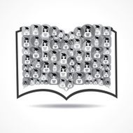 Book Icon made by graduate student icon stock vector N2