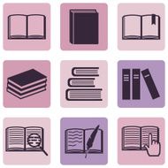 Vector Set of Books Icons N16