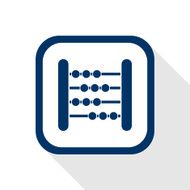 abacus flat icon