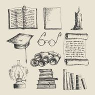 Education sketch icons N2