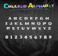 Chalkboard alphabet N4