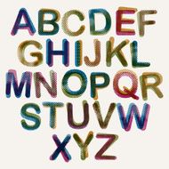 Halftone dots font N2