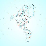 North and South America map N4