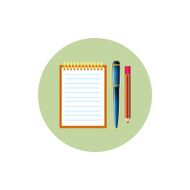 Notebook icon vector illustration