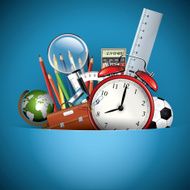 Back to school - vector background N17