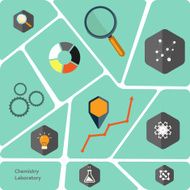 Set of flat design concepts for web and printing N14