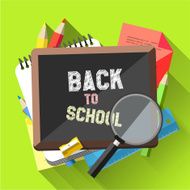 Back to School - Flat design background