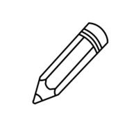 Pencil icon vector