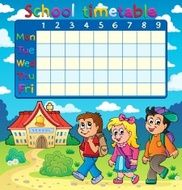 School timetable composition 5 N2