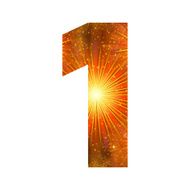 Number of orange firework one
