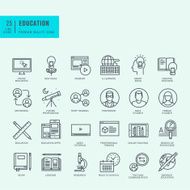 Thin Line Icons set N5