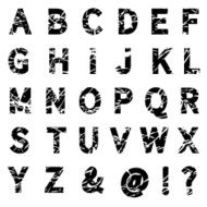 Alphabet full and Grunge N6