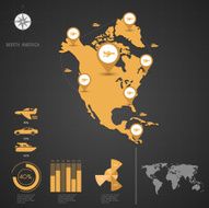 North America map Illustration N2