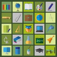 Set education icons N8