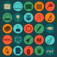 Set education icons N9