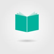 book icon with shadow