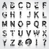 Alphabet full and Grunge N7