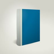 Book cover template standing on light background