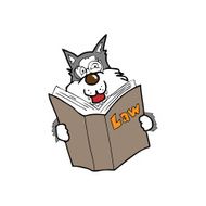 Wolf reads law book N2