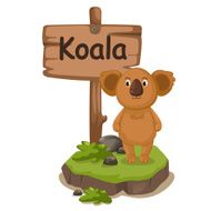 animal alphabet letter K for koala N2