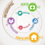 Spiral concept infographic elements N2