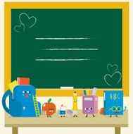 begins the lesson at school