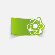 realistic design element atom N101
