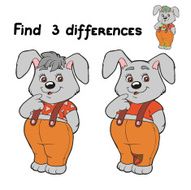 Find 3 differences (rabbit) N2