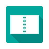 Flat design icon notebook N2