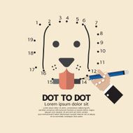 Dot to Animal Games Vector Illustration N2
