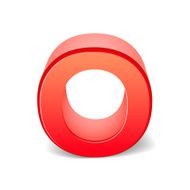 3d red letter O N5