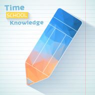 polygonal pencil school background Vector illustration design N2