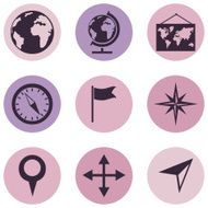 Vector Set of Geography Icons N12
