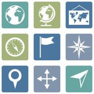 Vector Set of Geography Icons N13
