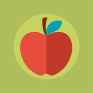 Apple idea concept illustration in flat style