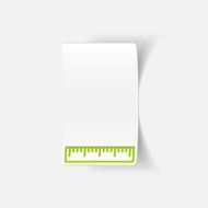 realistic design element ruler N135