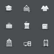 Education icons vector N13