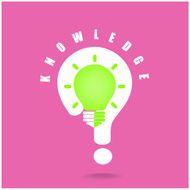 Creative light bulb symbol and question mark sign on background N2
