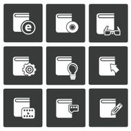 Books icons vector