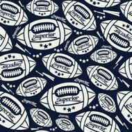 Seamless pattern rugby ball