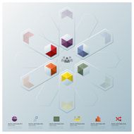 Modern Fusion Hexagon Geometric Shape Business Infographic